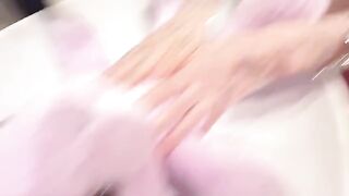 A young girl has a wet pussy and fucks with a guy’s huge cock