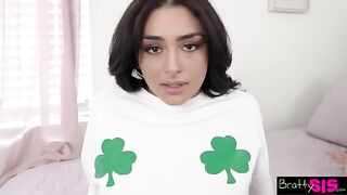 Vanessa Moon tells Stepbro why don't you lick my pussy for some good luck