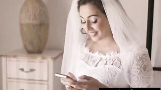 The bride Whitney Wright has a steamy threesome with her cheating wife and Bella Rolland