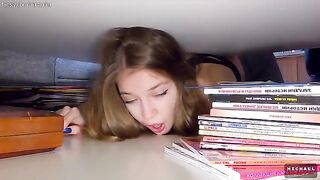 A stepbrother is bored, so he plays with his stepsister using a toy