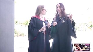 Two hot MILFs are having a threesome in a fantasy world