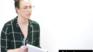 Two college lesbians Melody Marks and Adria Rae took a focus group study to earn money