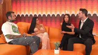 Tru Kait gets her Latina ass plugged by two massive cocks in a wild scene