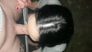 Babe has sex with a stranger in the park for money