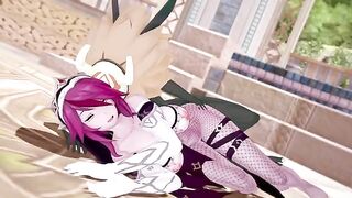 Rosaria’s huge chest is a perfect place for Hillachurl to fuck
