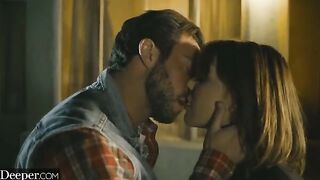 A girl has sex with a guy on the car hood while her boyfriend is away