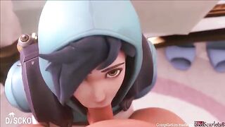 Tracer compilation with sound, the best Overwatch anime 2021