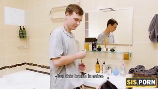 That's MY toothbrush and that's MY cock - SISPORN