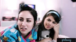 Retro sleepover with Gina Valentina and Gianna Dior in their prime