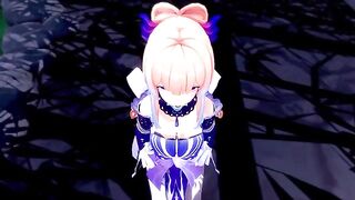 Kokomi's first anal with a cum shot all over her face - Genshin Impact