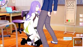 Hentai game Koikatsu! featuring Moona Hoshinova's big tits scene