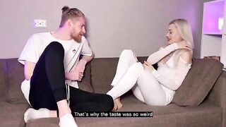 Accidental pot smoking, huge stepbrother’s dick in her mouth