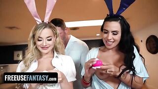 Bunnies Blake Blossom and Sandy Love get fucked hard