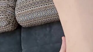 A man fucks his skinny step mom with a strong dick