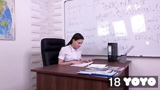 I dream of fucking my teacher and I do it right in his chair