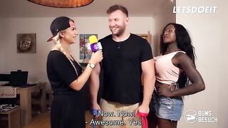Josy Black, hottest ebony pornstar, fucks her number one fan