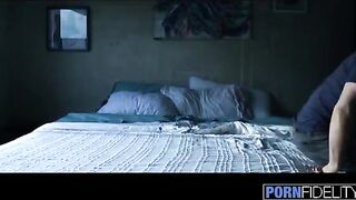 The guy used the redheaded woman’s hole as a punching bag with intensity