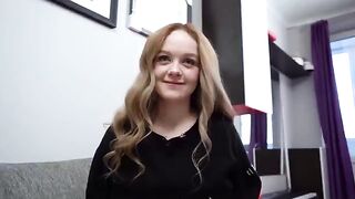 The stepsister lost at Strip Game and took a deep blowjob with cum in her mouth