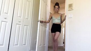 A step sister shows how to relax using her hot Latina body in a steamy scene