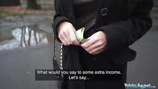 Hot blonde MILF teacher with amazing figure gets fucked outdoors for cash by Public Agent