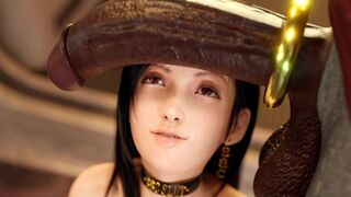 Tifa's Dark Side - the sexy redhead from Final Fantasy gets wild and crazy