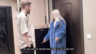 Bought a whore, but the girlfriend unexpectedly came to the house