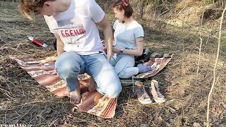 You can go camping with such a whore, a daring outdoor escapade