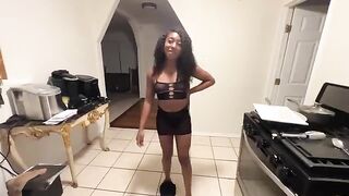 The stepdaughter is addicted to anal sex and her stepdad is the one