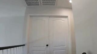 The blonde sneaks her boyfriend to fuck in POV style