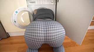 My stepsister was stuck in the washing machine, so I helped her