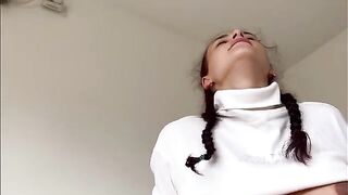 A cute pregnant stepsister got her pussy filled with cum