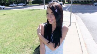 Guy paid teen Mia Hurley to show her boobs and fuck her on cam