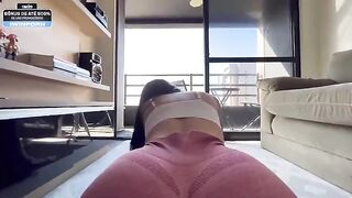 A personal trainer ripped my pants and fucked me without a condom