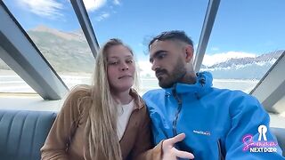 A guy pushed cock into the mouth of a sleeping cute girl