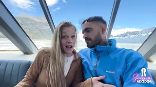 A guy pushed cock into the mouth of a sleeping cute girl
