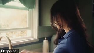 A college girl seduces her mild-mannered tutor in a steamy encounter