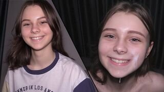 Submissive Teen 18 Yo Gets Fucked Hard and Gives an Amazing BJ