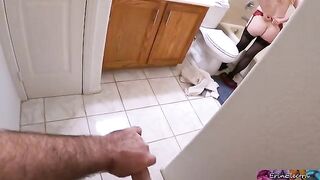 A stepson caught his mother undressing after work and preparing for a shower