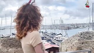 Redhead Cherry Candle got fucked on the boat by Dave Candle