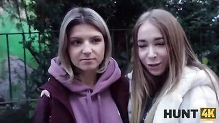 A Hungarian girl is getting fucked on camera for cash, in a wild Hunt4K scene
