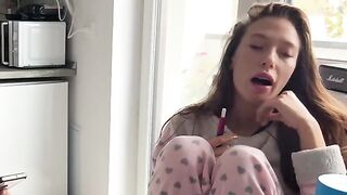 A couple shooting a sex vlog while traveling, exploring new places and getting frisky on camera