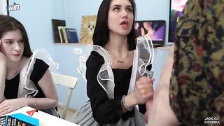 A labor teacher fucked two students during the lesson