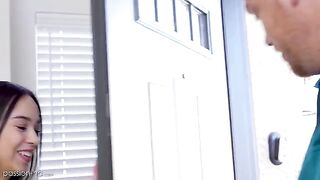 Skinny teen Dakota Tyler crushed by Passion-HD and her tutor
