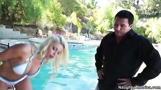 My wife's hot friend Britney is a real cock sucker