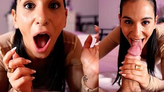 I swallowed a big fat cock till I came, begging for cum