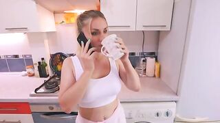 The unfaithful wife called her friend to visit and her husband heard everything