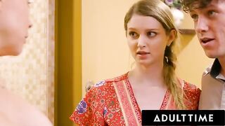 A hot MILF masseuse introduces her friend and boyfriend to a sensual experience
