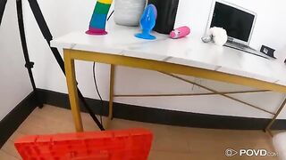 Lucky guy fucked petite camgirl Keira Heart in immersive POV action