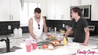 Lexi Luna says she came so hard she pushed him out in a wild swap scene