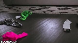 Fit lesbians Vanna and Alexis enjoy hardcore sex with toys in a steamy SLAYED scene
